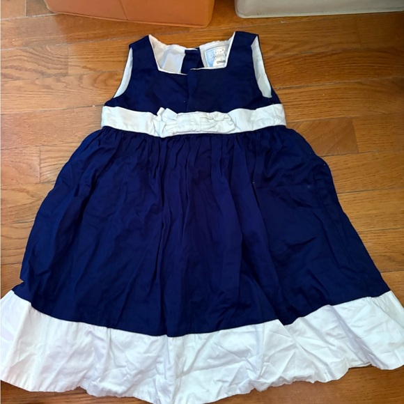 Navy and White‎ Sleeveless Dress - Picture 1 of 2